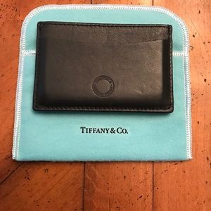 Tiffany & Co. leather credit card holder